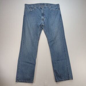 Levis 559 Jeans Mens 42x34 Blue Relaxed Straight Mid Rise Medium Wash Denim